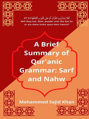 cover image of A Brief Summary of Qur'anic Grammar